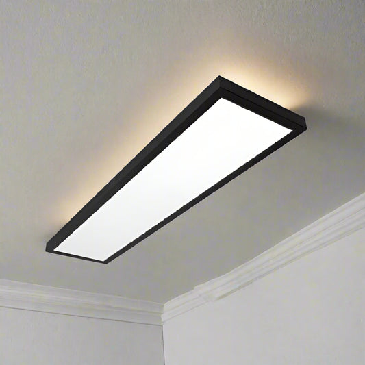 צמוד תקרה שחור מלבני 120*30 65W CCT