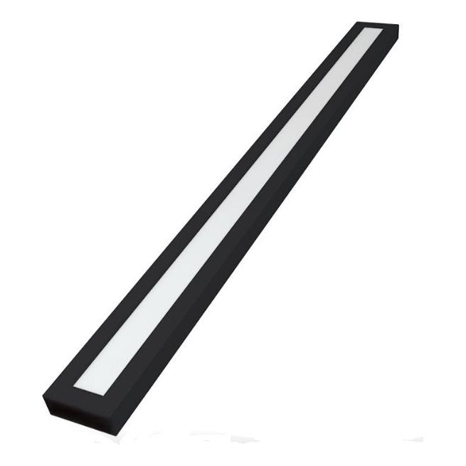צמוד תקרה שחור מלבני 120*10 50W CCT