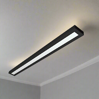 צמוד תקרה שחור מלבני 120*10 50W CCT