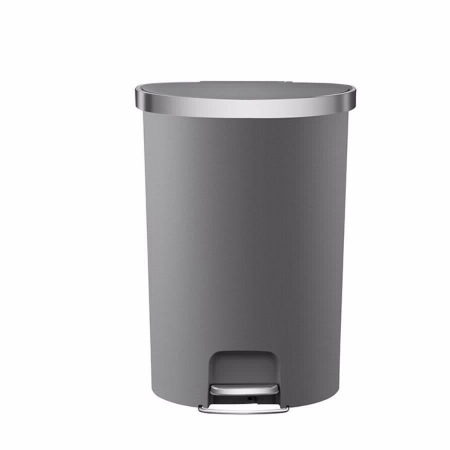 פח פדל 55 ליטר חצי עגול אפור מט EKO HANNA