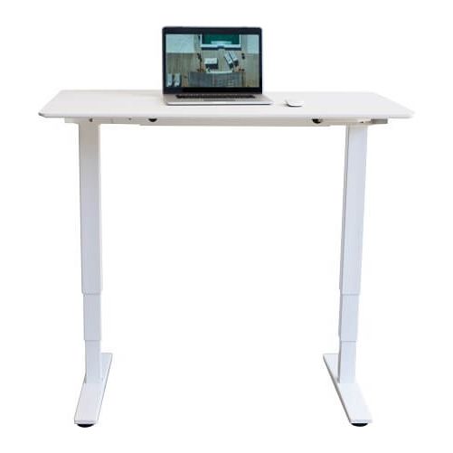 שולחן עבודה פנאומטי רוחב 180 ס"מ דגם Sit Stand Table מבית Keisar לבן