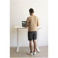 שולחן עבודה פנאומטי רוחב 180 ס"מ דגם Sit Stand Table מבית Keisar לבן