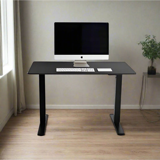 שולחן עבודה פנאומטי רוחב 180 ס"מ דגם Sit Stand Table מבית Keisar שחור