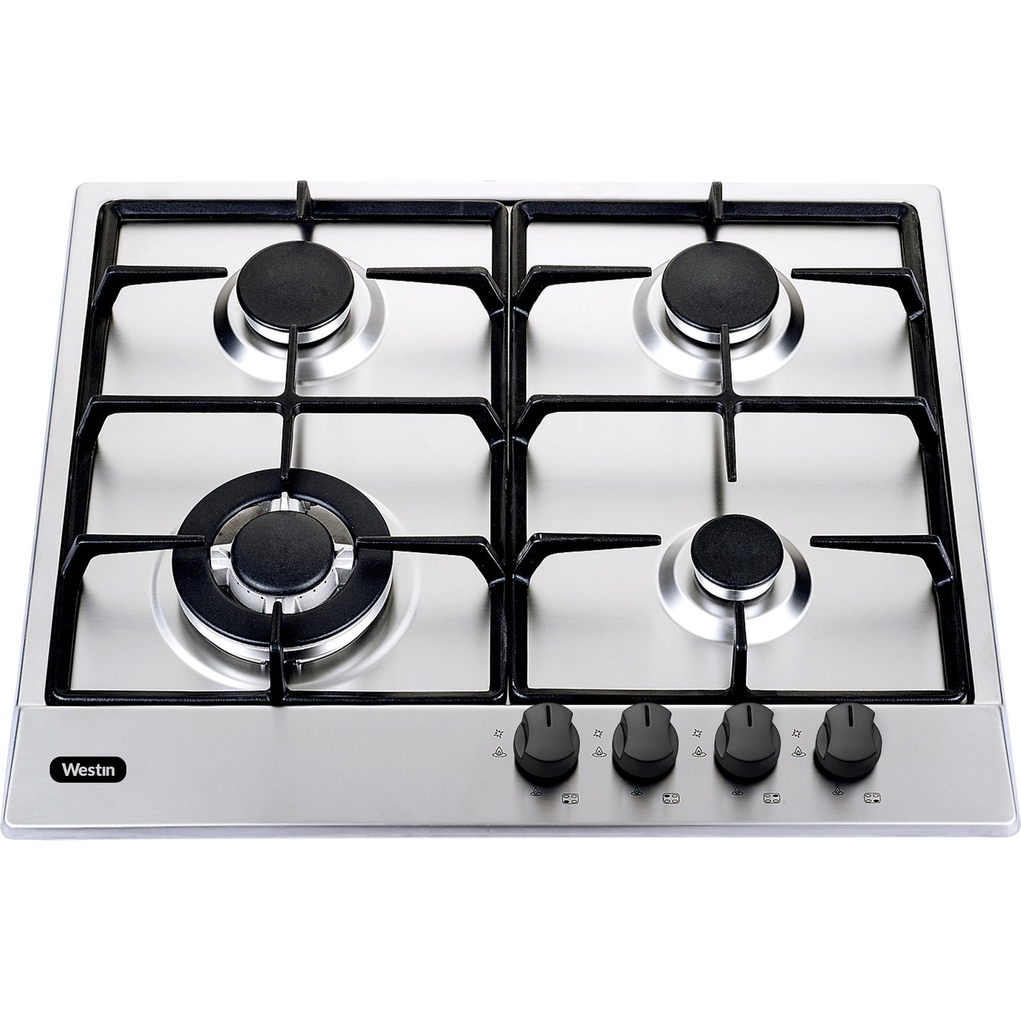 כיריים גז 4 להבות 60 סמ נירוסטה דגם WES-GH400IX של WESTIN