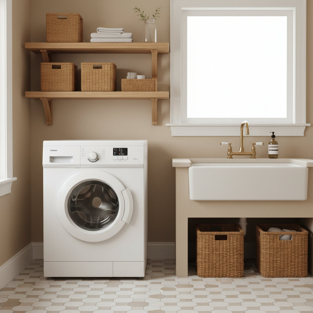 מכונת כביסה 6 ק"ג לבן דגם GL6-WMA7W של GALANZ