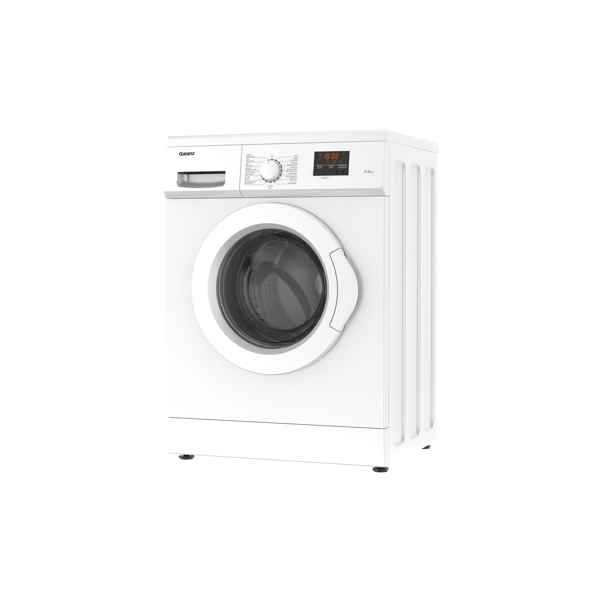 מכונת כביסה 7 ק"ג לבן דגם GL7-WMQ7W של GALANZ
