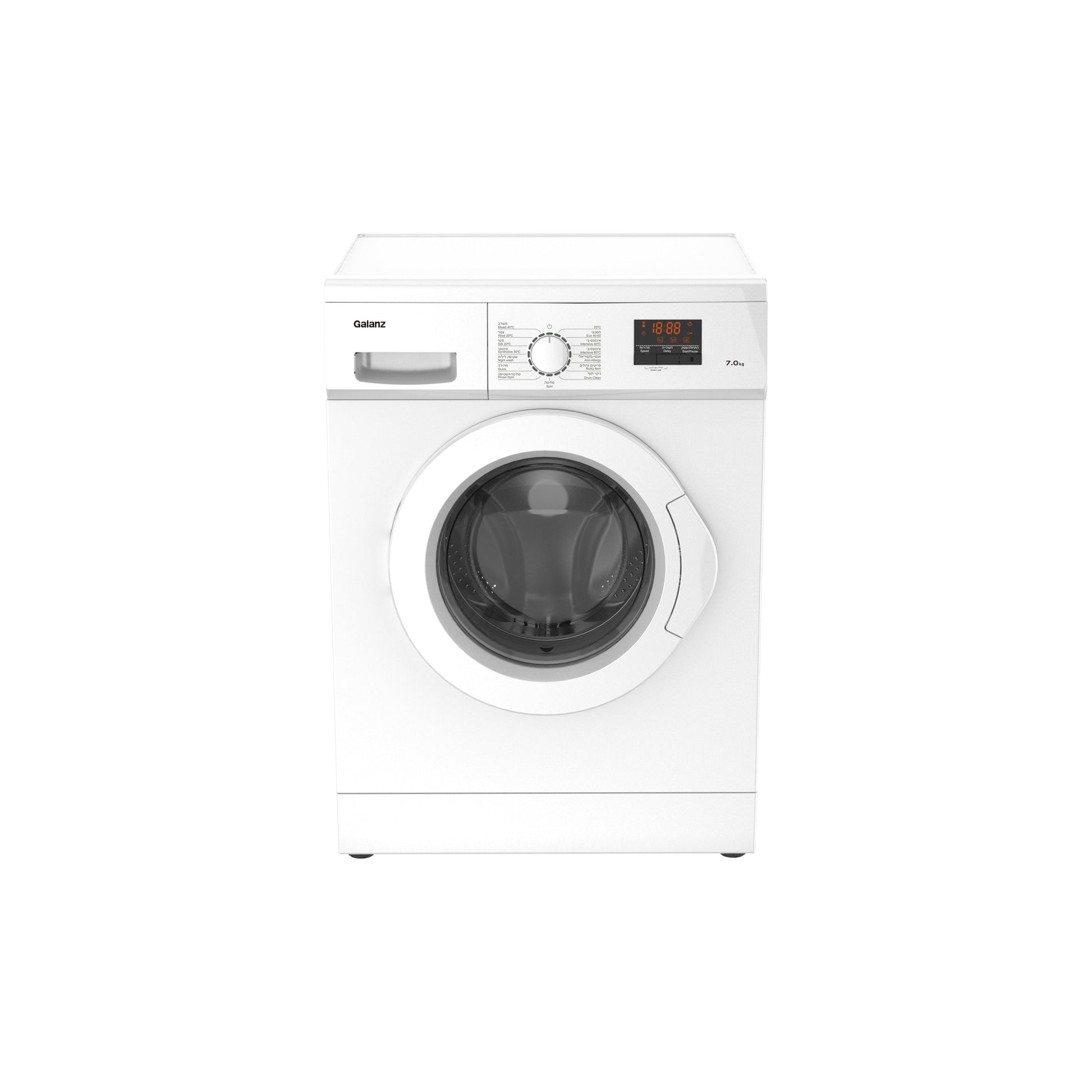 מכונת כביסה 7 ק"ג לבן דגם GL7-WMQ7W של GALANZ