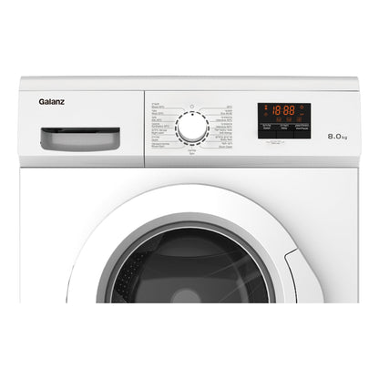 מכונת כביסה 8 ק"ג לבן דגם GL8-WMQ8W של GALANZ
