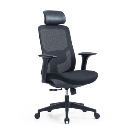 כיסא משרדי אורטופדי Black Bold כולל משענת ראש