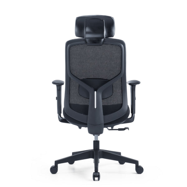 כיסא משרדי אורטופדי Black Bold כולל משענת ראש