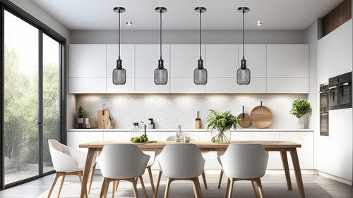 גוף תאורה דקורטיבי תלוי 1.5 מ' שחור מט