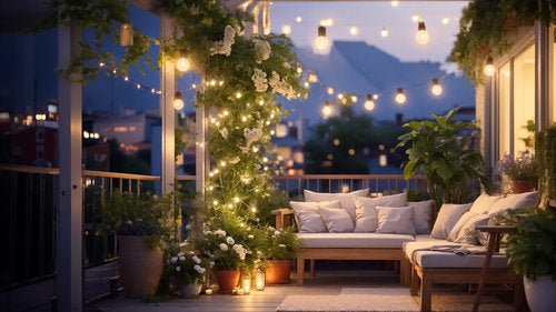 גרלנדה סולארית 25 מ' עם 30 נורות