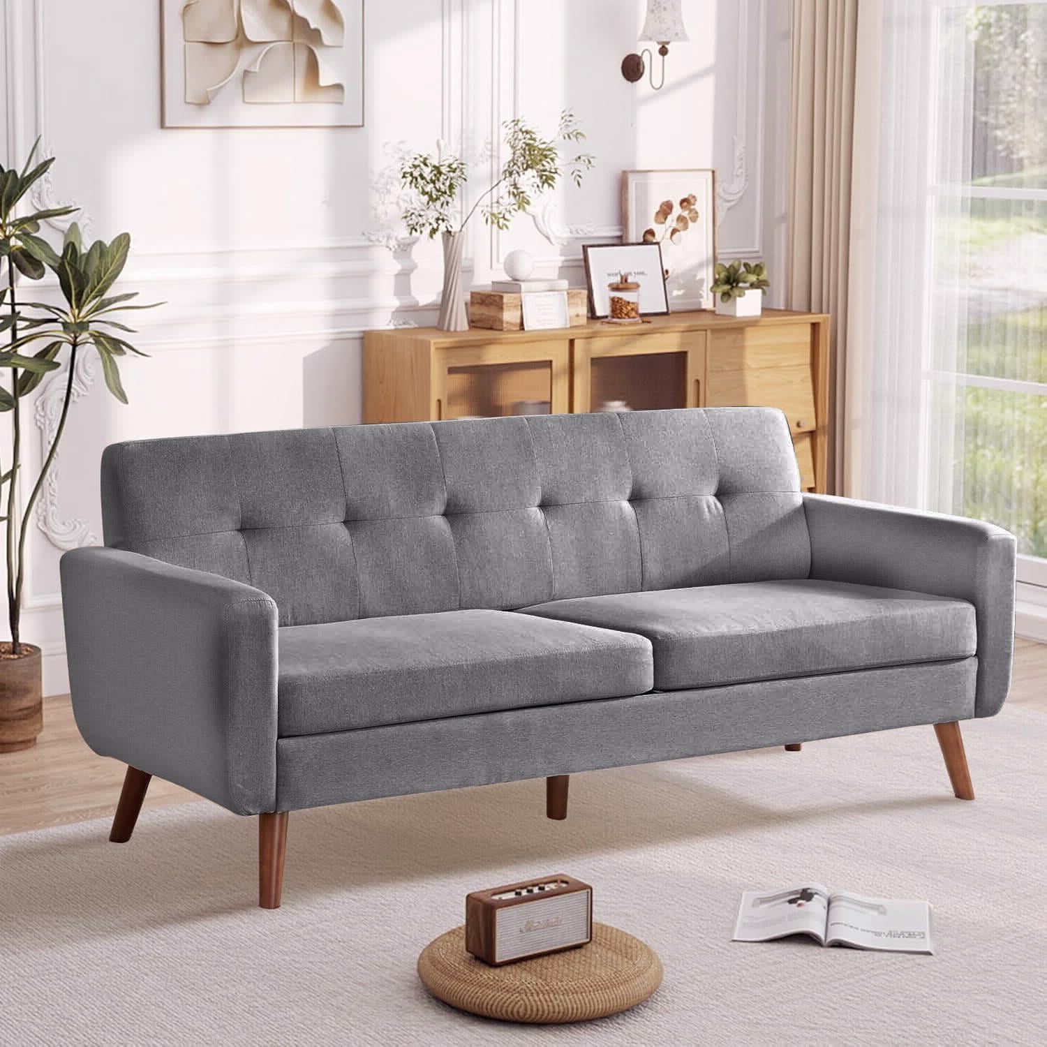 ספה דו מושבית ריטה אפורה