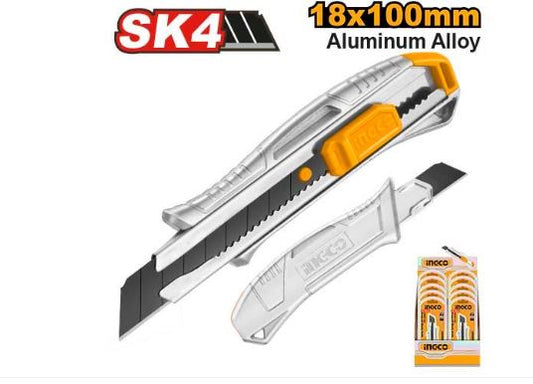 סכין יפנית 18ממ אלומניום עם נעילה