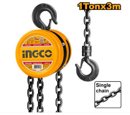 כננת ידנית יכולת הרמה 1 טון אורך 3 מטר - INGCO