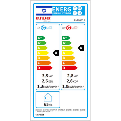 מזגן נייד Aiwa 12000BTU דגם 16000-AI