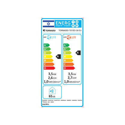 מזגן נייד טורנדו דגם Tornado To Go 16 EU
