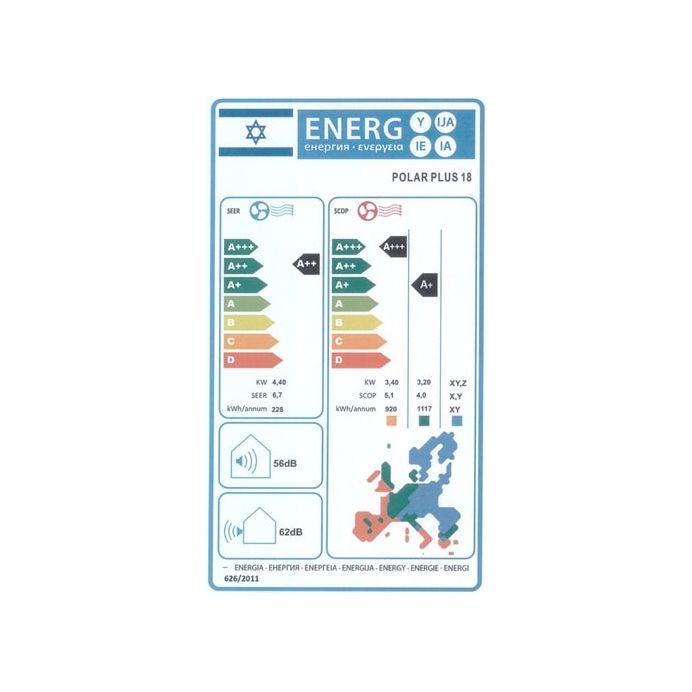 מזגן עילי אופיט AUFIT POLAR PLUS Inverter 18