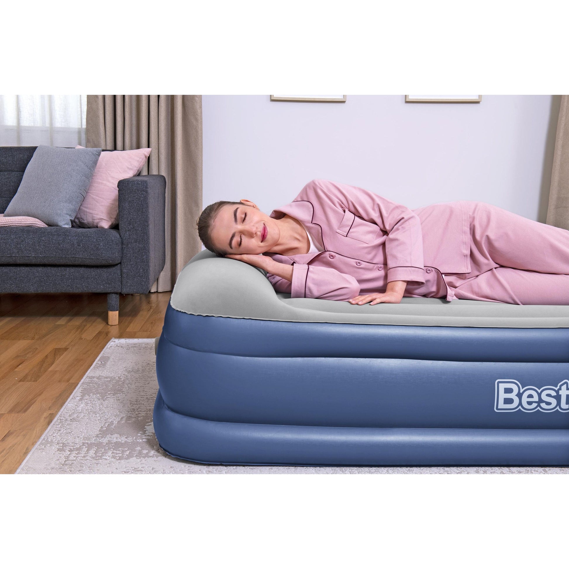 מזרון יחיד מתנפח  + משאבה חשמלית, יבואן רשמי BESTWAY, 67628