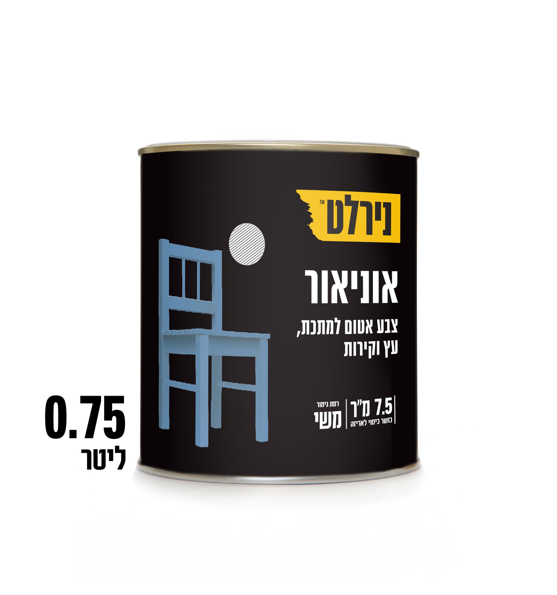 צבע אוניאור שחור ‏ ‏75‏.‏0‏ ליטר