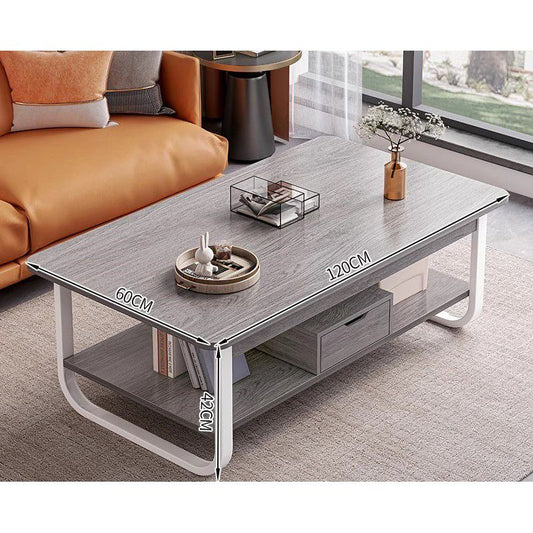 שולחן סלון פינת קפה יוקרתי רוחב 120 סמ דגם RSM-3105-GRAY מבית ROSSO ITALY אפור