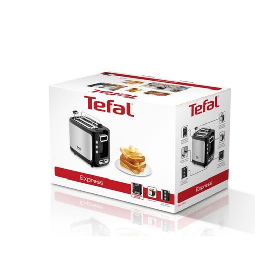 מצנם 2 פרוסות 850W כסוף שחור דגם TT365027 של טפאל