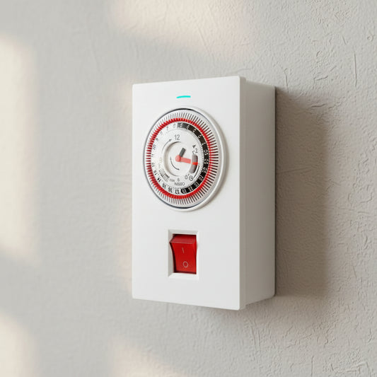 שעון לדוד 24 שעות אנכי עהט עם נורת חיווי אקטיבית