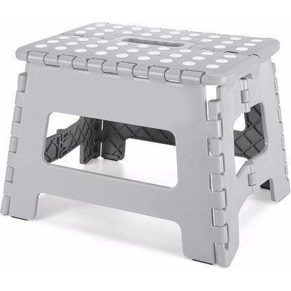 שרפרף מתקפל אפור גובה 22