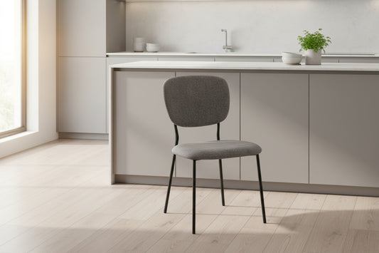 כסא יויו אפור כהה ר.מתכת שחורה