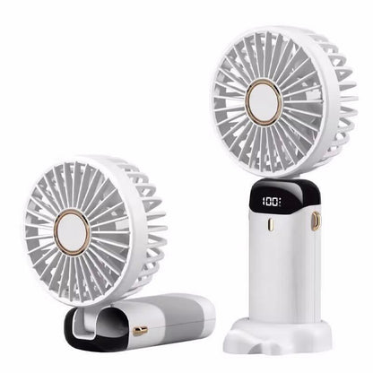 מאוורר נישא ונייד לבן נטען USB דגם K5 של SYENERGY