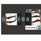 מאוורר צוואר דמוי אוזניה שחור נטען USB דגם K8 של SYENERGY