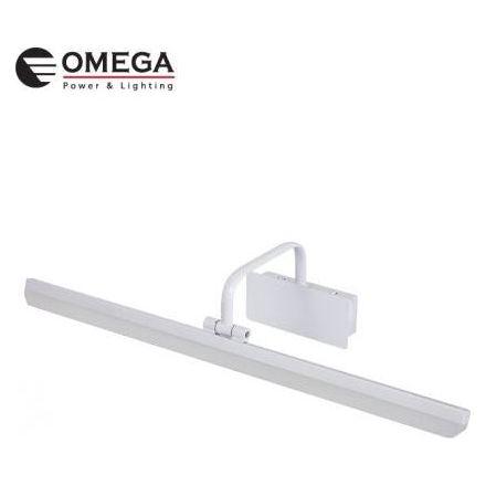 גוף תאורה צמוד קיר מתכוונן למקלחת 58cm IP44 BRIDGE לבן 4000K/3000K CCT 12W