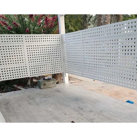 סבכת PVC לבן - רב תכליתי כהצללה , גידור , הסתרה