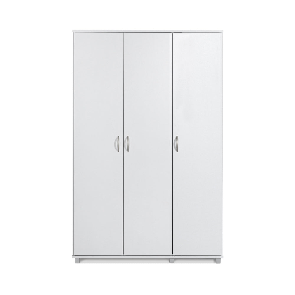 ארון בגדים 3 דלתות צבע לבן