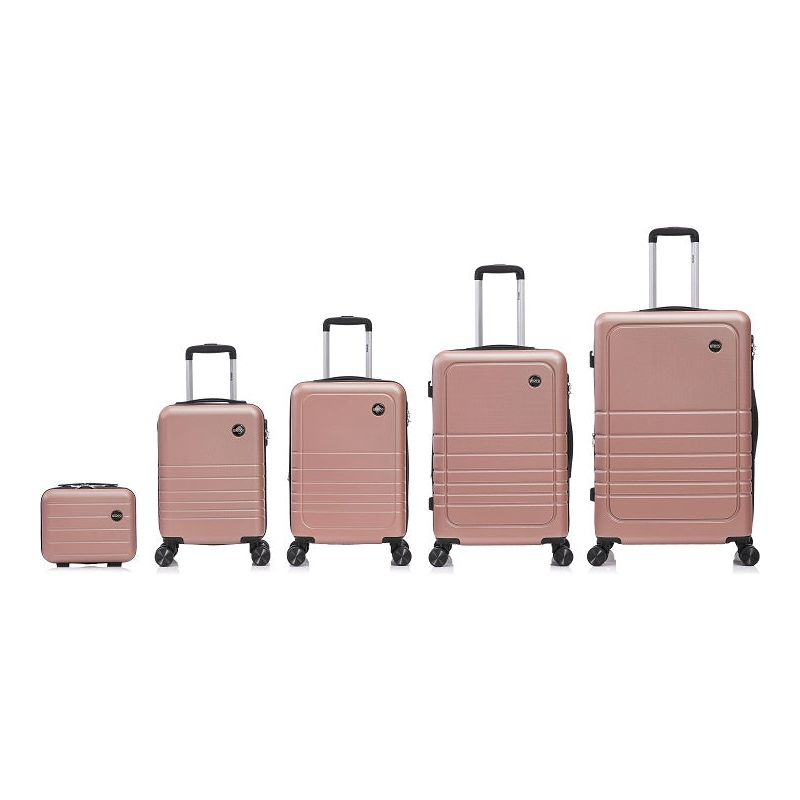 סט מזוודות קשיחות 5 חלקים  Horizon ורוד