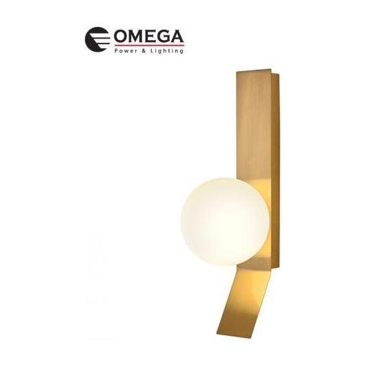 גוף תאורה צמוד קיר ORO,  אור חם,10W, זהב פליז  IP20