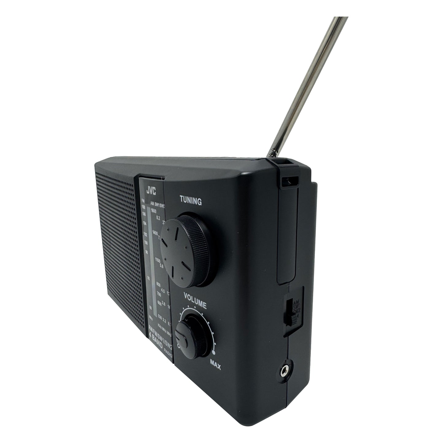 טרנזיסטור רדיו שחור דגם RA-N34B של JVC