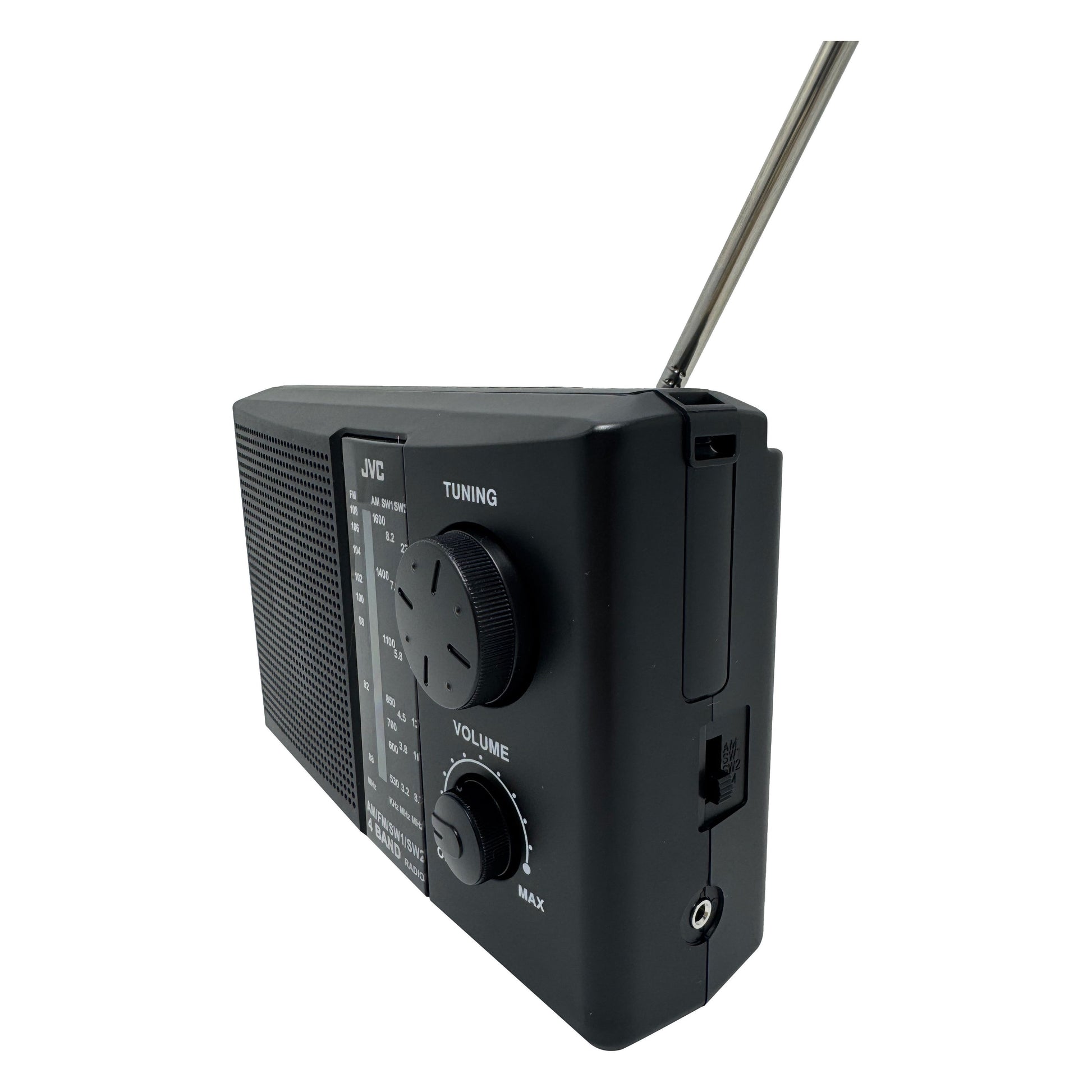 טרנזיסטור רדיו שחור דגם RA-N34B של JVC