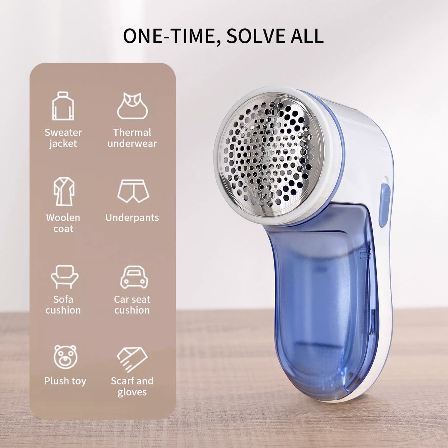 רולר חשמלי לחידוש סיבי בגדים