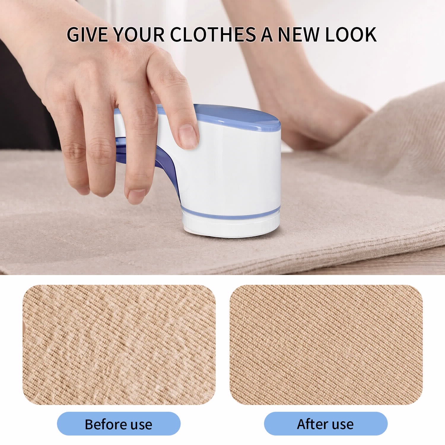 רולר חשמלי לחידוש סיבי בגדים