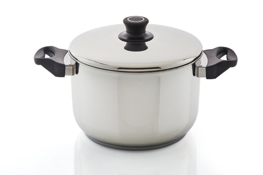 סיר נירוסטה 16.5*24 סמ 7 ליטר מכסה נירוסטה Alon