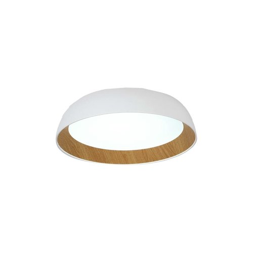 גוף תאורה צמוד תקרה לבן+עץ OREN 60W 60CM 3CCT