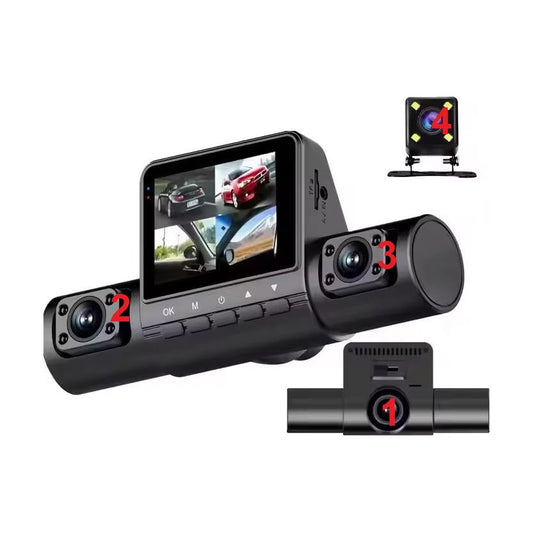 מצלמת דרך EYE PRO לרכב 360 עם 4 עדשות לכיסוי מלא כולל צילום בחניה והקלטה בתנועה