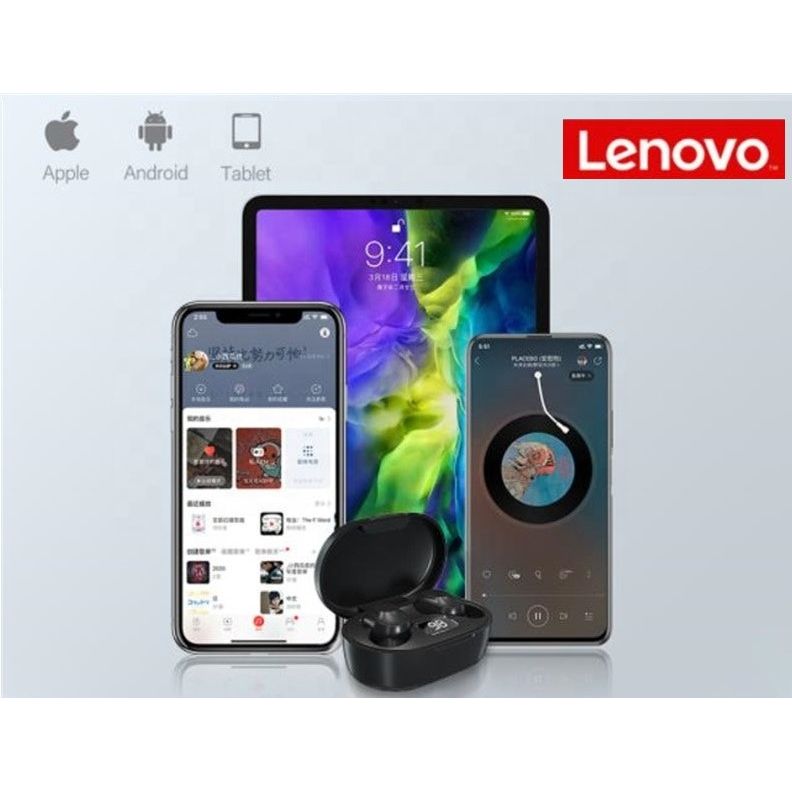 אוזניות TWS Lenovo XT91 בצבע לבן