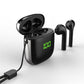 אוזניות Bluetooth סטריאוMAX TWS אלחוטיות עם סאונד היקיפי מיקרופון מובנה בגוון שחור מוכסף