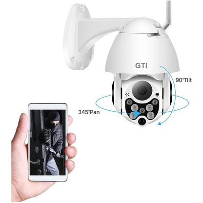 מצלמה אבטחה HD IP חיצונית ממונעת  עם ראיית לילה IR דגם GTI xt79