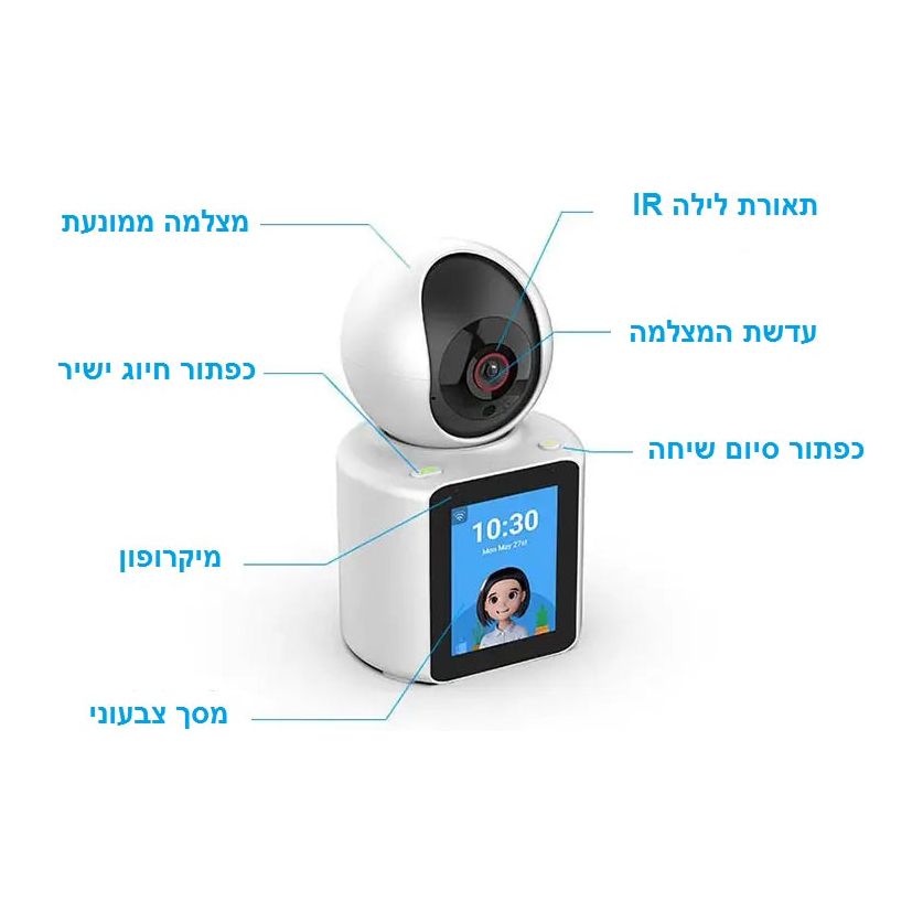 מצלמת אבטחה משולבת שיחות וידאו בחיוג ישיר בשעת מצוקה SOS