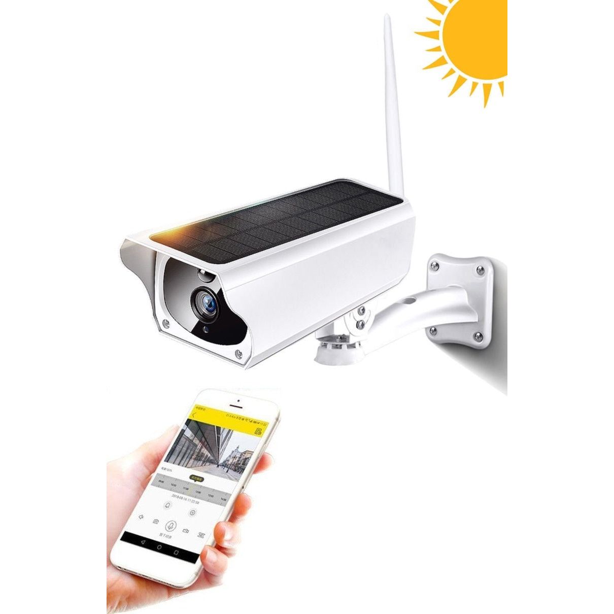 מצלמת אבטחה על אנרגיה סולארית מבית VisionTech