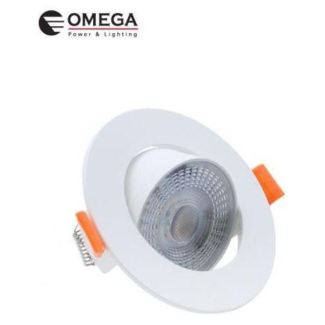 גוף תאורה שקוע תקרה קדח 7.5סמ דגם ORION כולל CCT כולל כפתור לבחירת עוצמת התאורה 3W/5W/7W