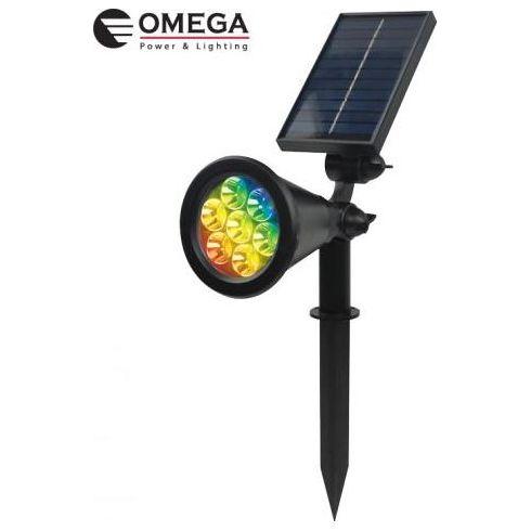 דוקרן גינה סולארי 6W תאורת RGB שתי עוצמות אור סוללת ליתיום